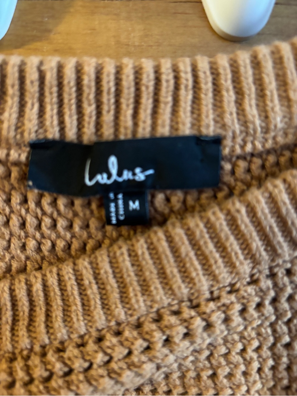Lulu's Rust Knit Tank Top - Picture 2 of 2